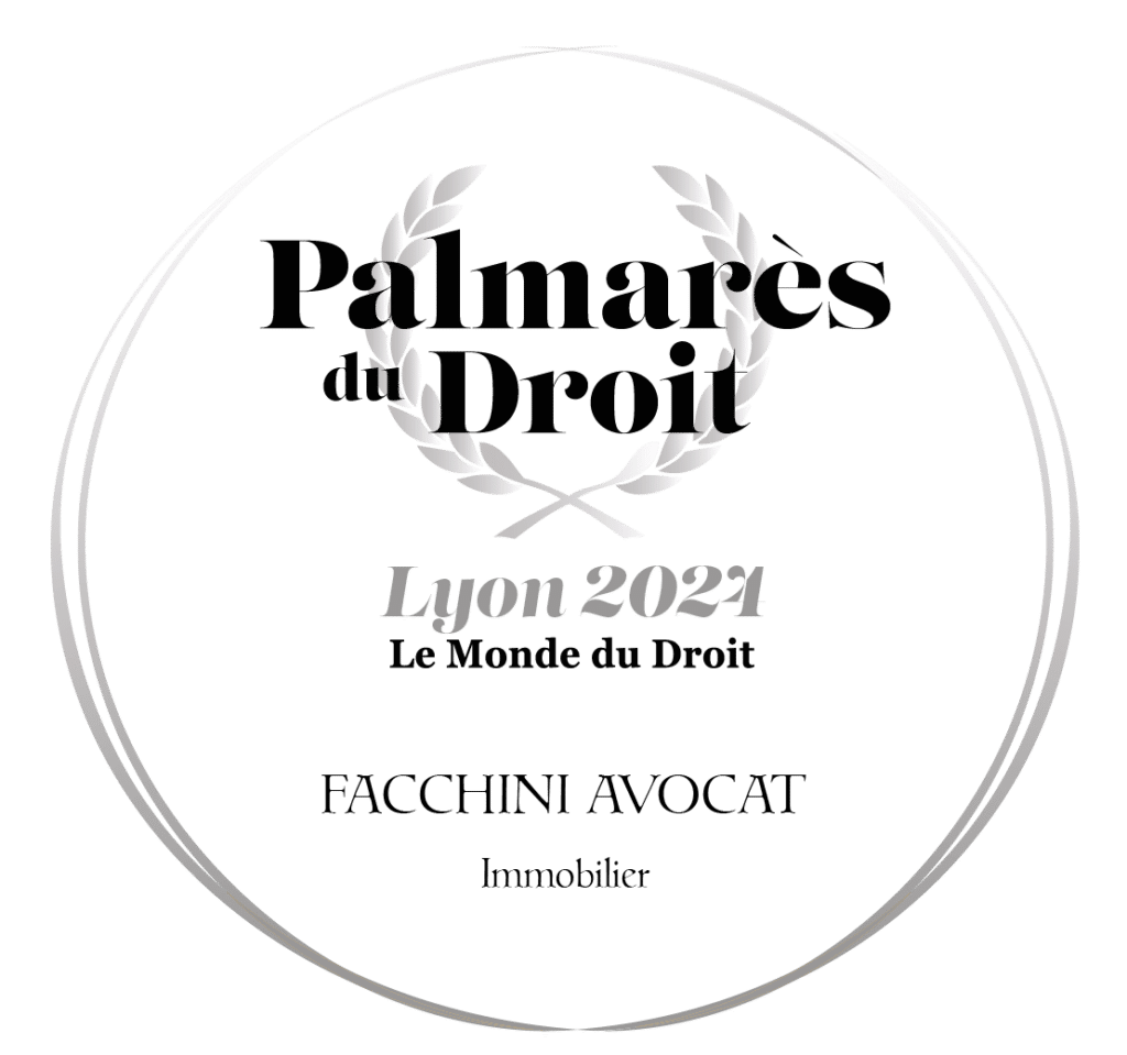 Palmarès du Droit Lyon 2024 : trophée d’argent en droit immobilier