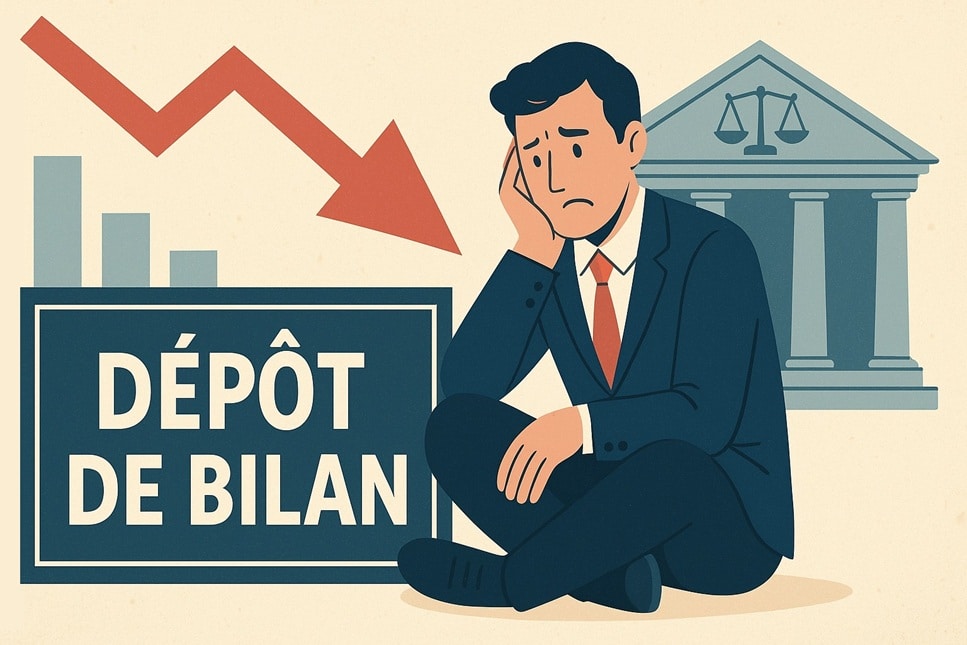 dirigeant d'entreprise qui fait faillite et dépose le bilan