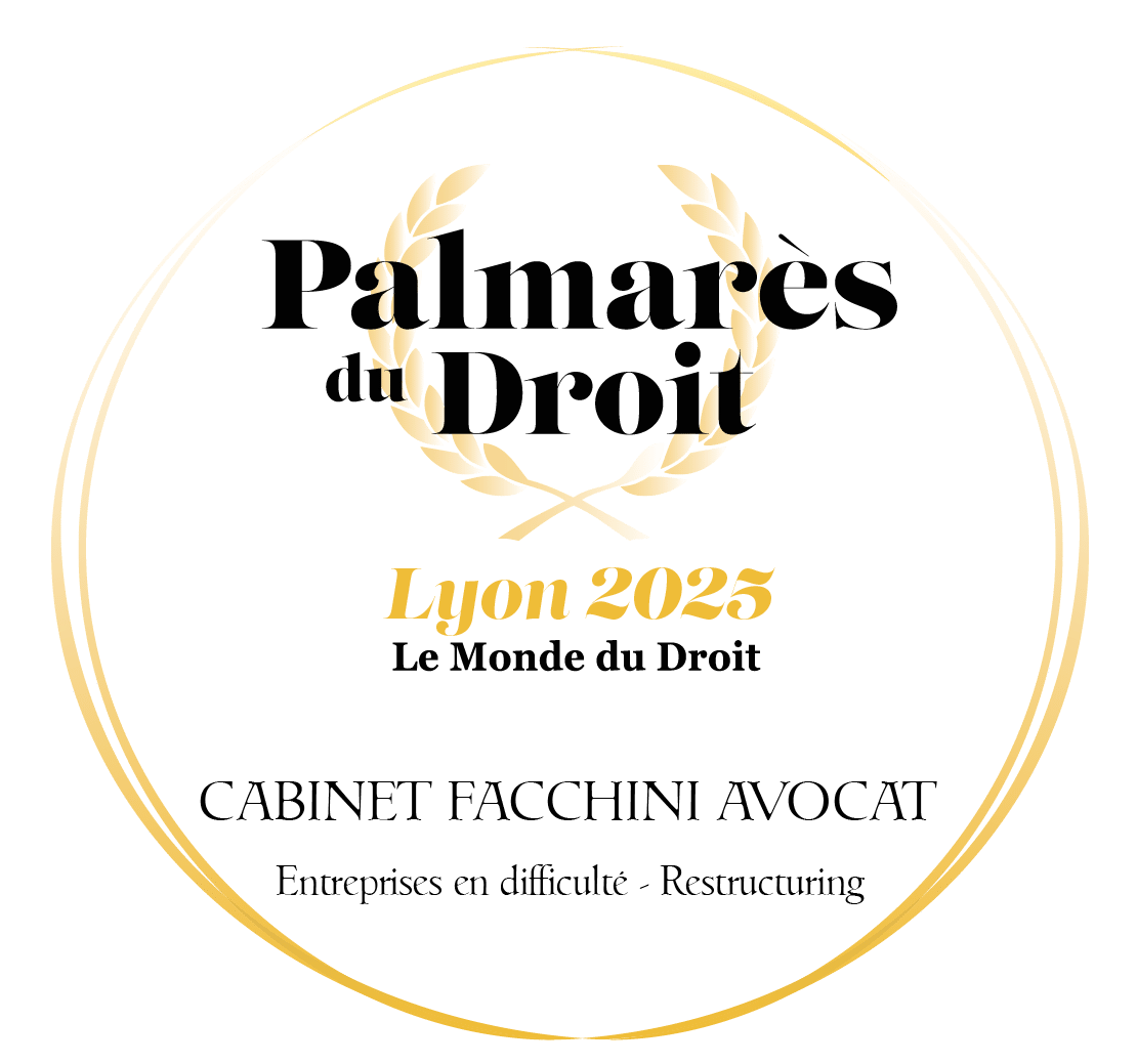 Trophée d'Or, Entreprises en difficulté - Restructuring, Le Monde du Droit Lyon 2025