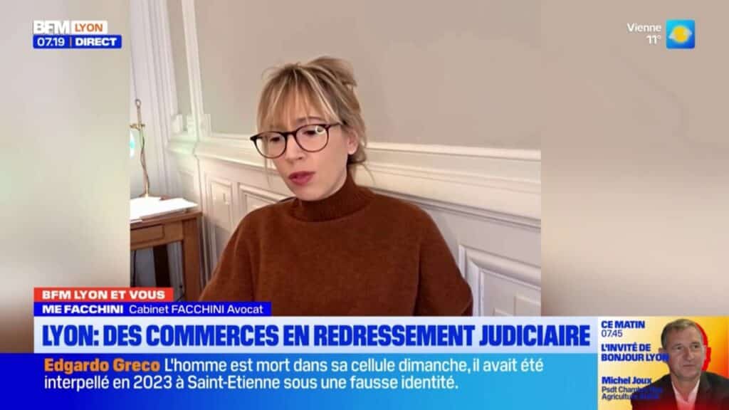 Interview de Me FACCHINI par BFM Lyon : pourquoi tant de commerces lyonnais sont en redressement judiciaire ?