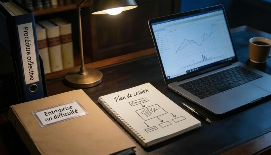 Plan de cession d'une entreprise en difficulté dans le cadre d'une procédure collective
