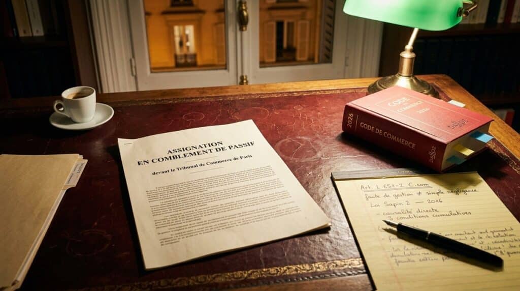 Rédaction d'une assignation en comblement de passif par un avocat spécialisé en procédures collectives