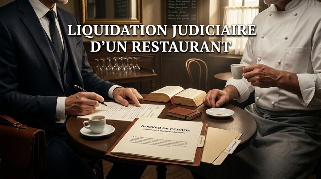 liquidation judiciaire d'un restaurant