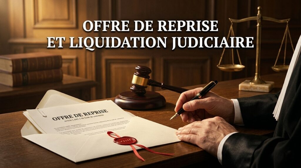 Offre de reprise dans le cadre d'une liquidation judiciaire