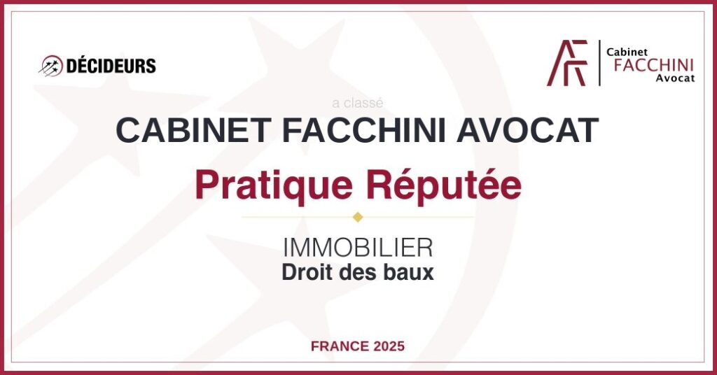 Décideurs / Leaders League 2025 : droit des baux (pratique réputée)