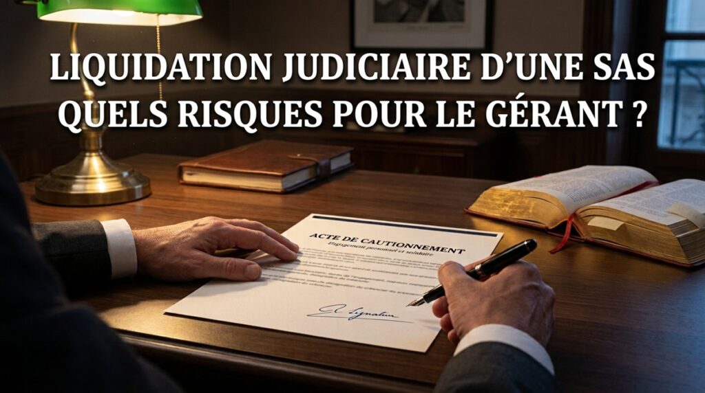 Gérant de SAS qui signe une caution personnelle, quels sont les risques en cas de liquidation judiciaire de la SAS ?