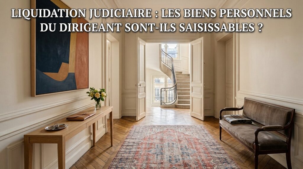 Le dirigeant d'une société en liquidation judiciaire risque-t-il la saisie de ses biens personnels ?