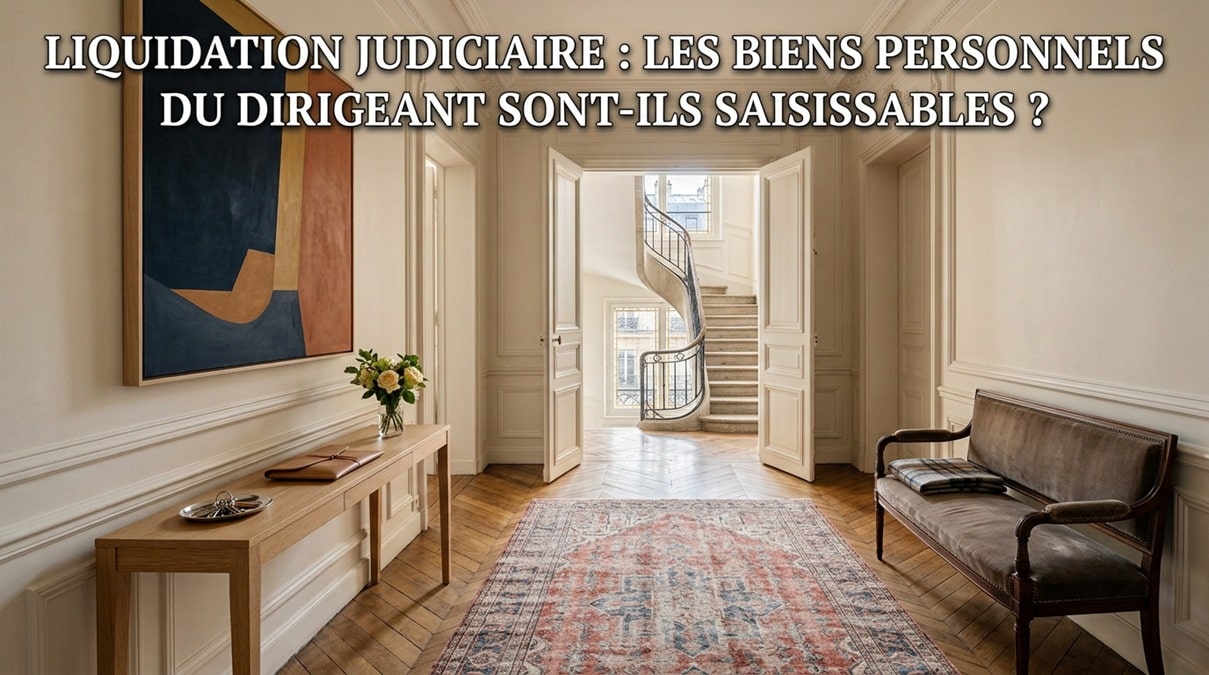 Le dirigeant d'une société en liquidation judiciaire risque-t-il la saisie de ses biens personnels ?