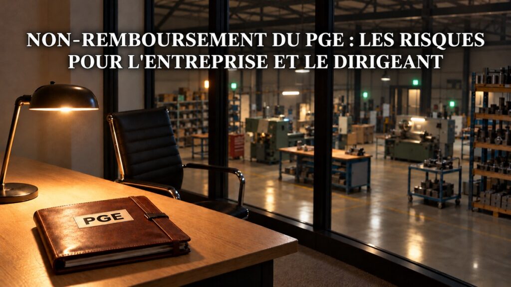 Conséquences du non-remboursement d'un PGE pour le dirigeant d'une PME : prêt garanti par l'État impayé, atelier à l'arrêt et caution personnelle en question