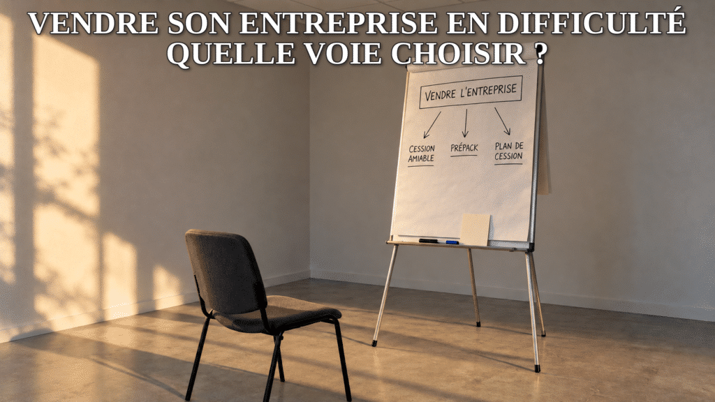 Vendre son entreprise en difficulté : cession amiable, prépack ou plan de cession, les trois voies du dirigeant cédant d'une petite ou moyenne entreprise